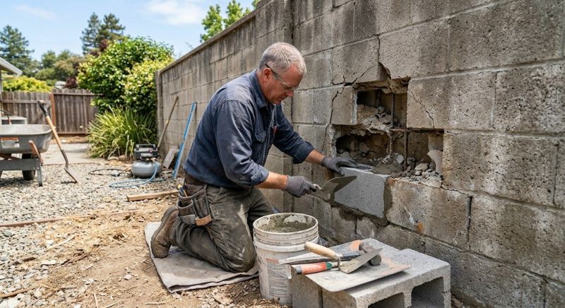 Block Masonry Repair in Omaha, NE