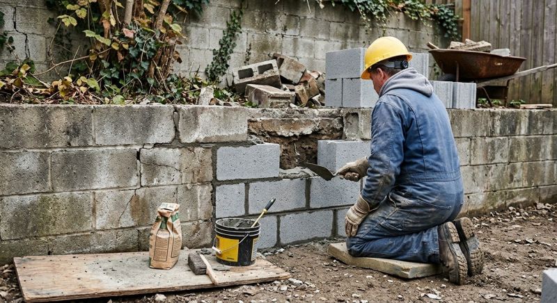 Block Wall Repair in Glenwood, IA