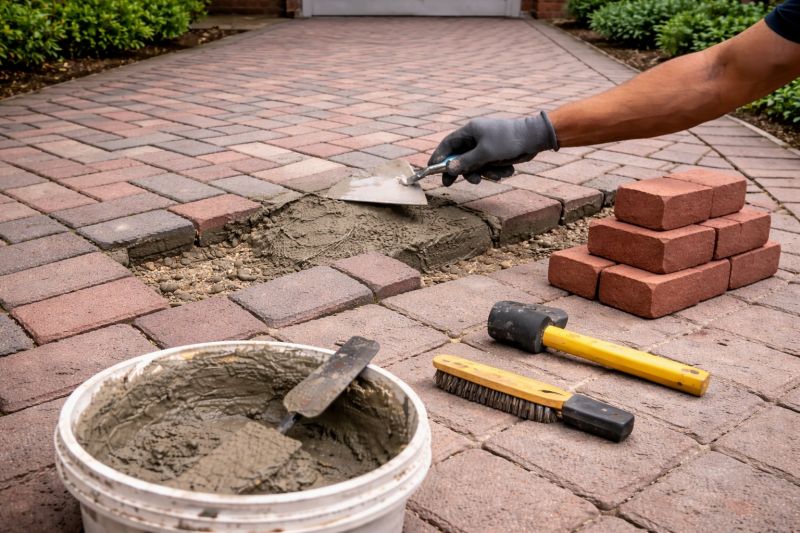 Brick Flatwork Repair in Cass County, NE