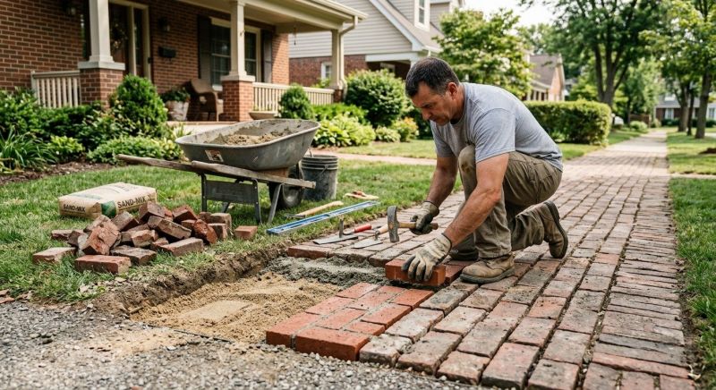 Brick Flatwork Repair in Pottawattamie County, IA
