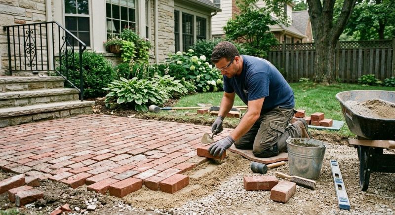 Brick Flatwork Repair in Underwood, IA