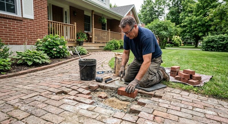 Brick Flatwork Repair in Waterloo, NE