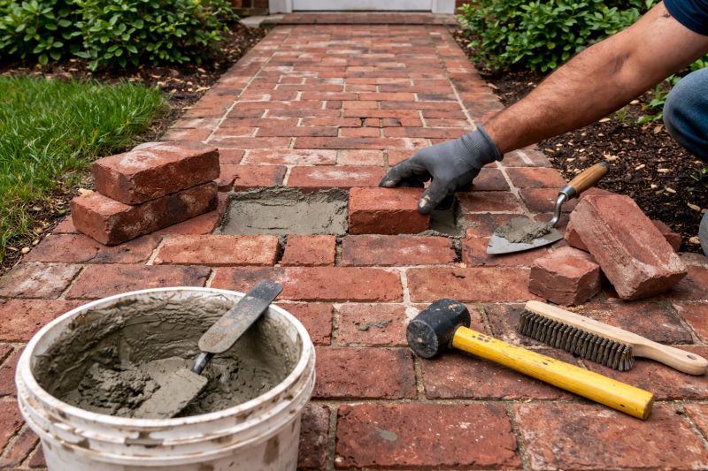 Brick Pathway Repair in Omaha, NE