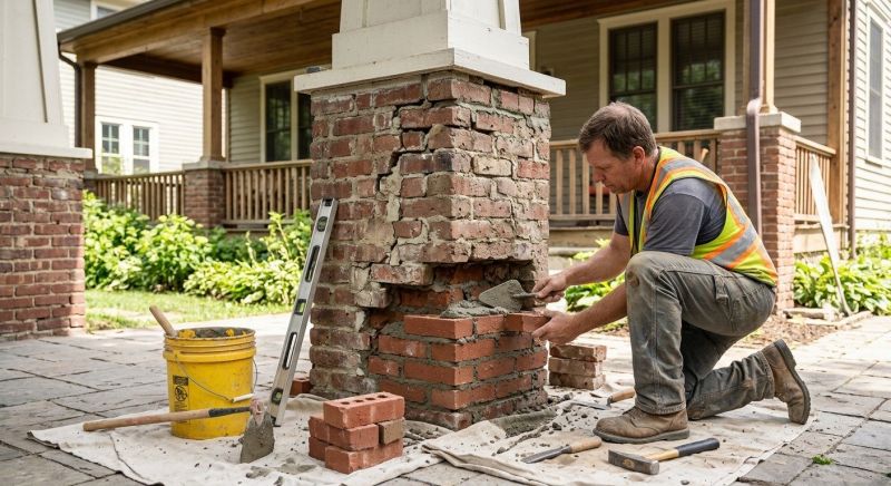 Brick Restoration in Louisville, NE