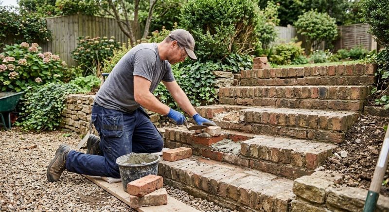 Brick Stairs Repair in Glenwood, IA