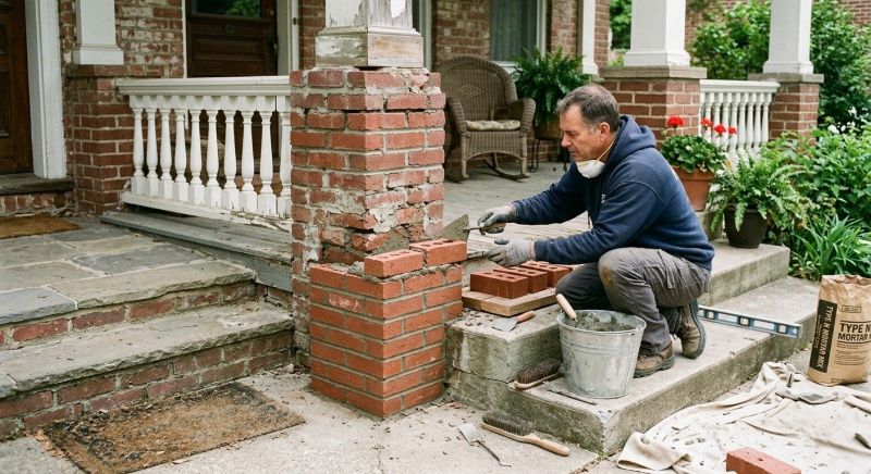 Brick Stairs Repair in Waterloo, NE