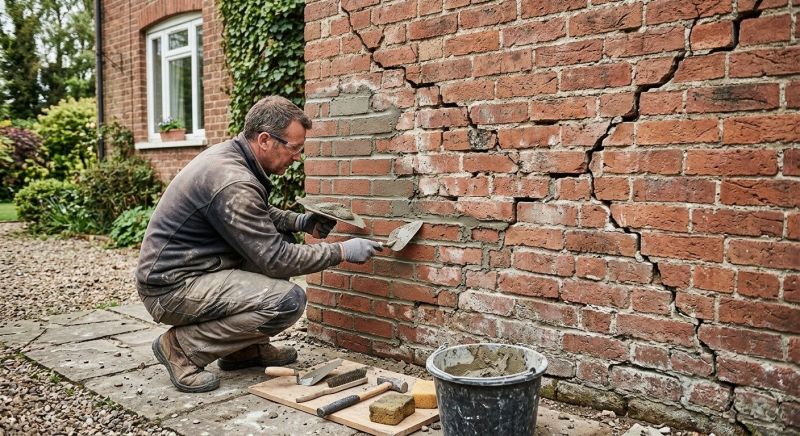 Brick Wall Repair in Bellevue, NE