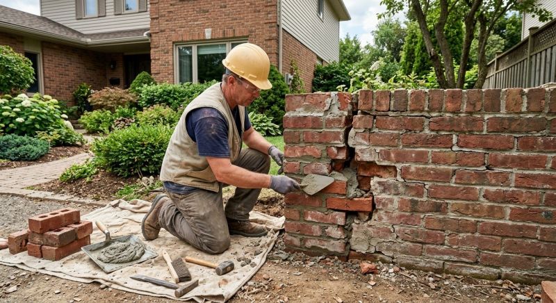 Brick Wall Repair in Omaha, NE