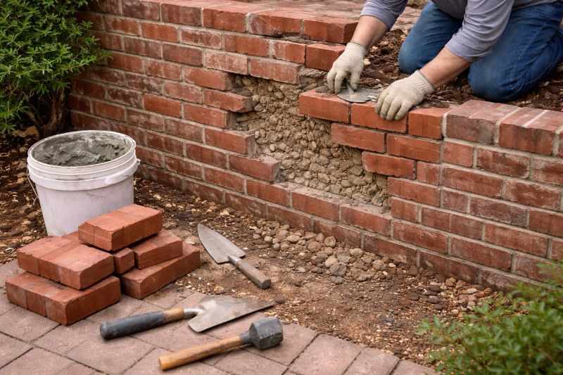 Brick Wall Repair in Omaha, NE