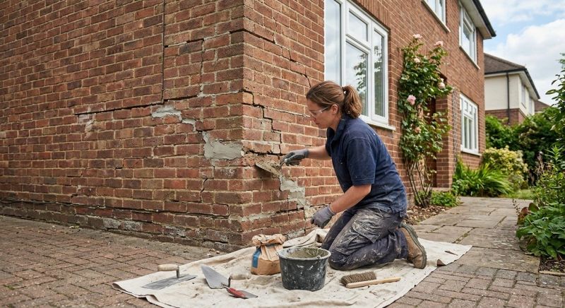 Brick Wall Repair in Waterloo, NE