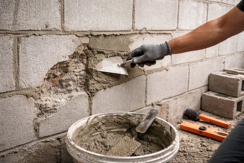 Cinder Block Wall Repair in Underwood, IA