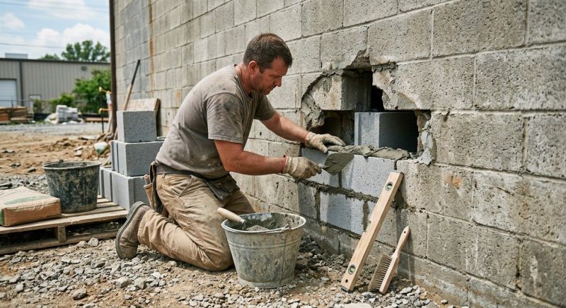 Concrete Block Repair in Plattsmouth, NE