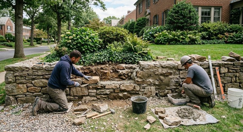 Retaining Wall Repair in Glenwood, IA