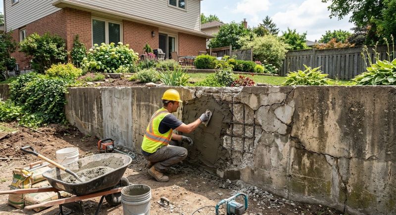 Retaining Wall Repair in Louisville, NE