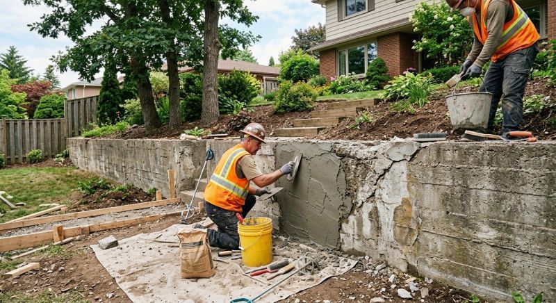 Retaining Wall Repair in Sarpy County, NE