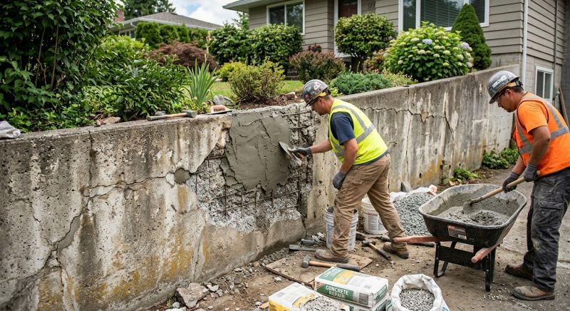 Retaining Wall Repair in Waterloo, NE