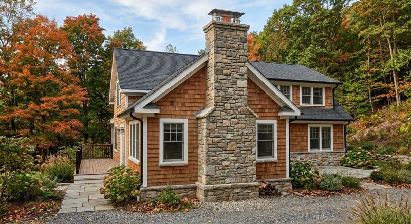 Stone Chimney Installation in Blair, NE