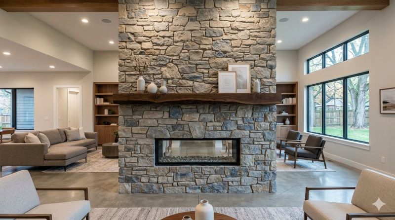 Stone Chimney Installation in Louisville, NE