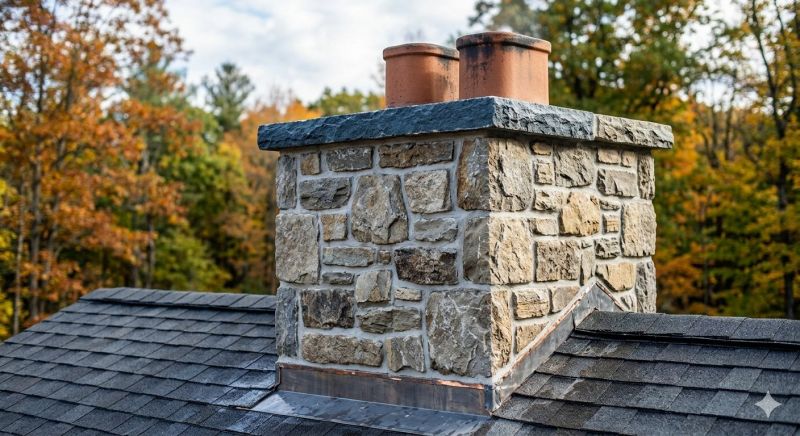 Stone Chimney Installation in Underwood, IA